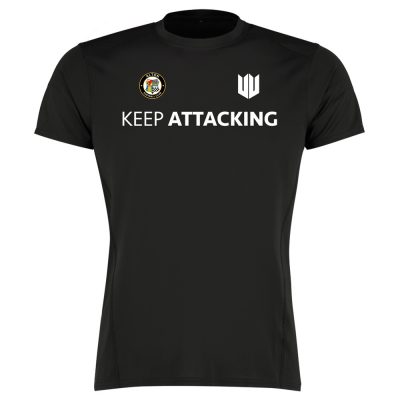 Alton FC Keep Attacking Performance T-Shirt - Black/White