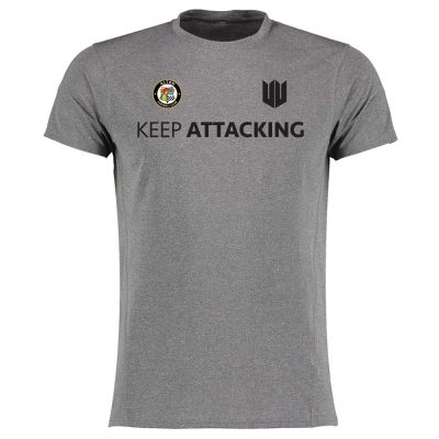 Alton FC Keep Attacking Performance T-Shirt - Grey/Black